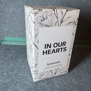 Homesick 'In Our Hearts' Scented Candle - Black and White